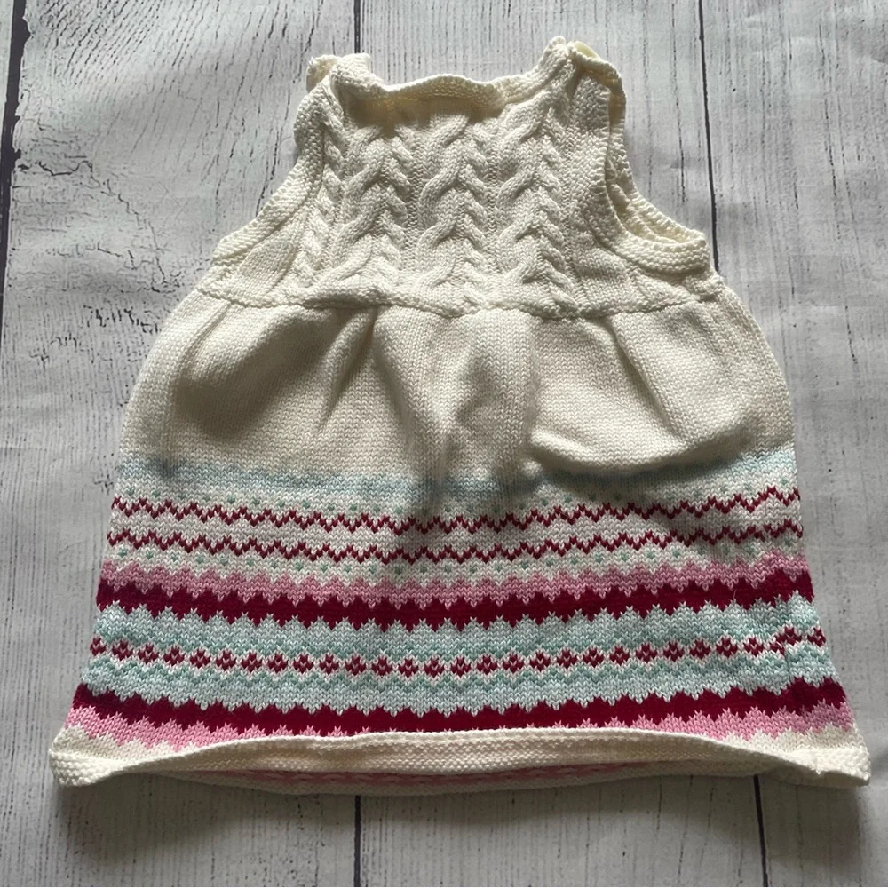 Gymboree Snow Birds Fair Isle Sweater Jumper Size 3-6 months
